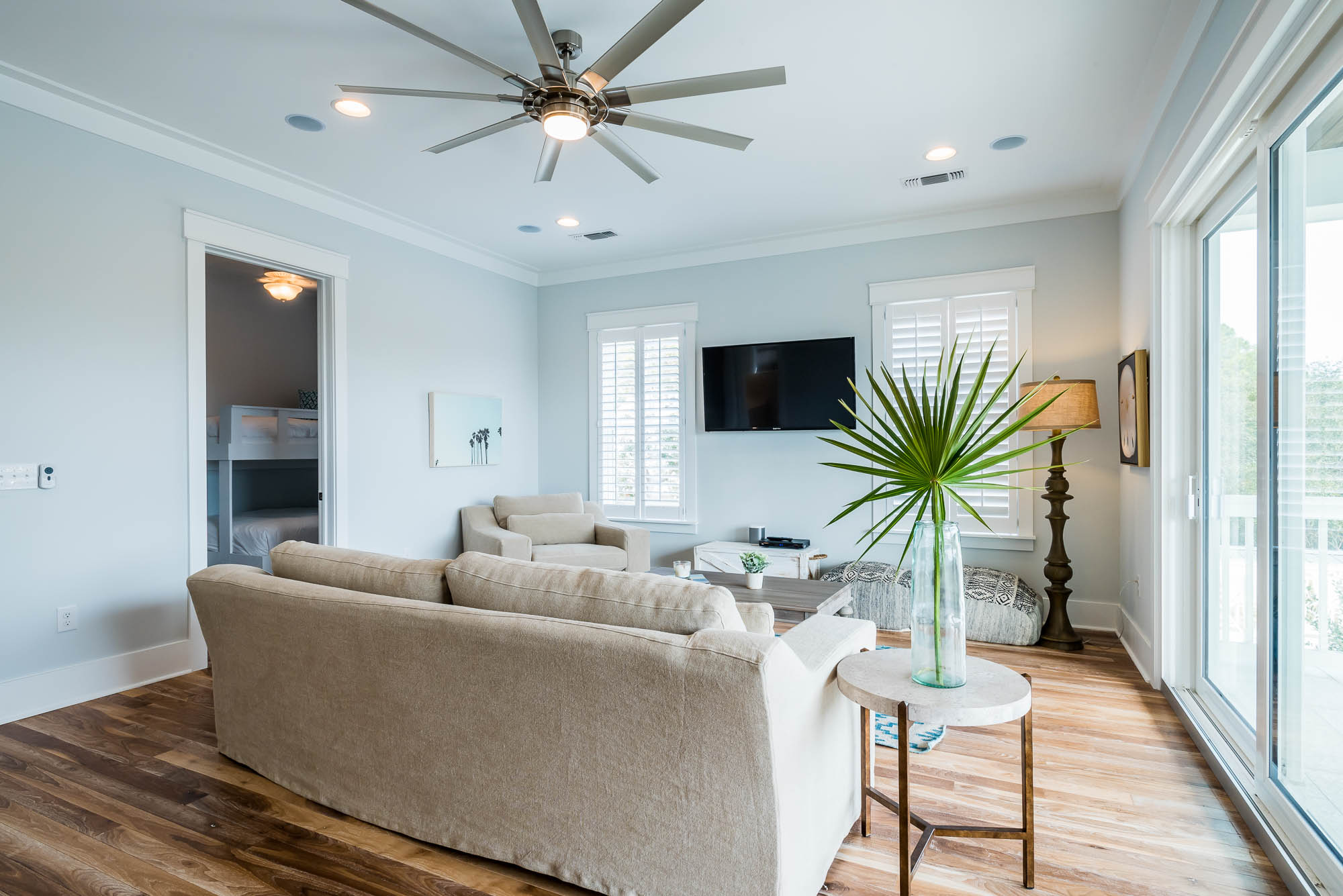 Luxury Seven Bedroom Rental Steps to the Beach Sleeps 25