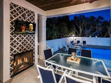 Luxury Seven Bedroom Rental Steps to the Beach Sleeps 25