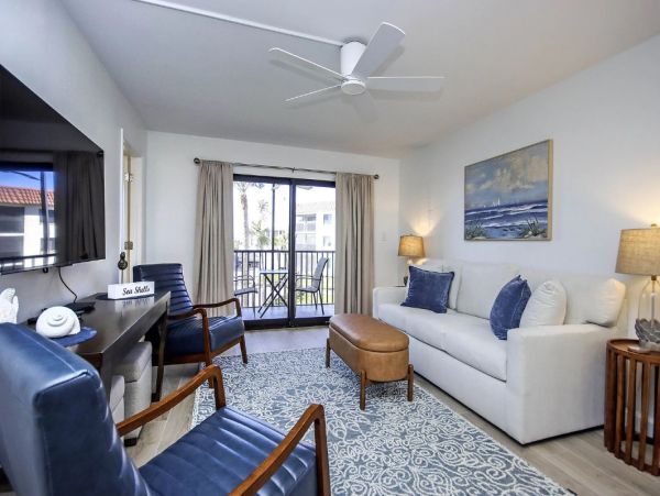 Sanibel Beachfront Two Bedroom Vacation Condo Sleeps Six Guests