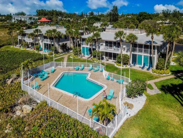 Longboat Key Beachfront One Bedroom Condo Partial Gulf Views