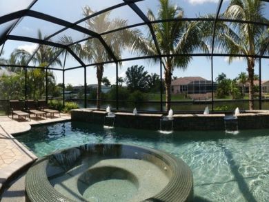 Canal Front 4 Bedroom Home with Private Pool in Cape Coral