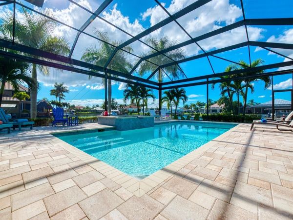 Waterfront Cape Coral Modern Villa Four Bedroom