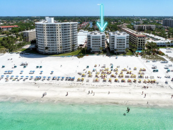 Siesta Key Great Value Two Bedroom Condo Partial Gulf View