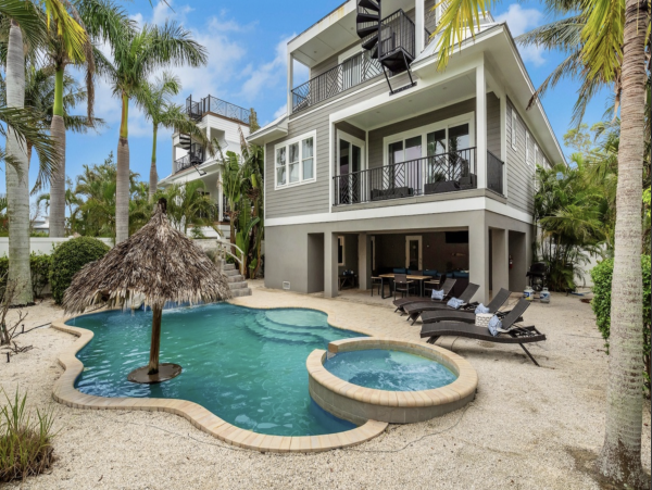 Luxurious Island Retreat with Private Pool, Game Room and Rooftop Deck in Holmes Beach