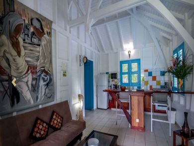 Guadeloupe Vacation Home Sleeps Two Guests.