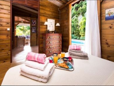 Guadeloupe Vacation Home Rental Sleeps Four Guests.