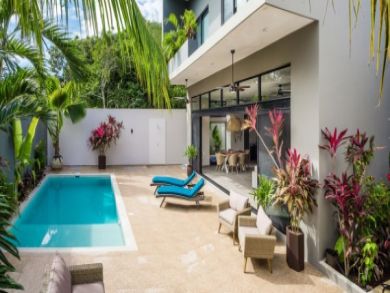 Tulum Vacation Home Rental Sleeps Eight Guests.