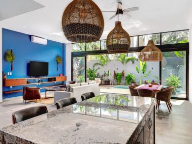 Tulum Vacation Home Rental Sleeps Eight Guests.