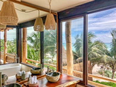 Tulum Vacation Home Sleeps Twenty one Guests. Tulum Vacation Home Sleeps Twenty one Guests.
