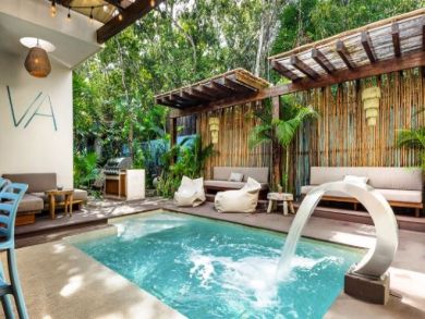 Tulum Vacation Home Rental Sleeps Eigth Guests,