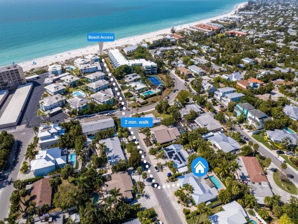 Holmes Beach Vacation Pool Rental Sleeps Six Guests