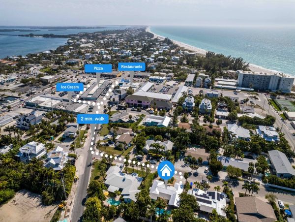 Holmes Beach Vacation Pool Rental Sleeps Six Guests