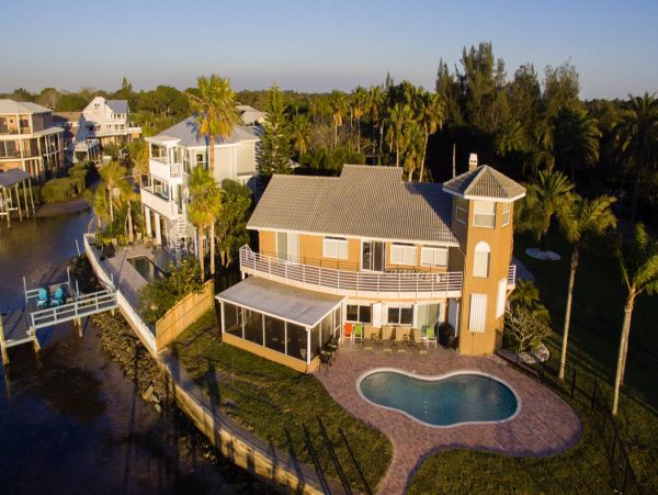 Clearwater Vacation Rentals Florida Waterfront Villa with Pool & Dock