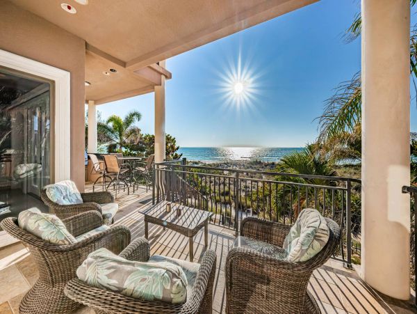 Treasure Island Beachfront Vacation Rental Luxury 5-Bedroom Gulf Coast Home with Pool