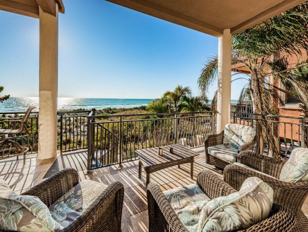 Treasure Island Beachfront Vacation Rental Luxury 5-Bedroom Gulf Coast Home with Pool