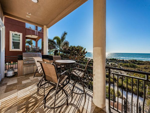 Treasure Island Beachfront Vacation Rental Luxury 5-Bedroom Gulf Coast Home with Pool