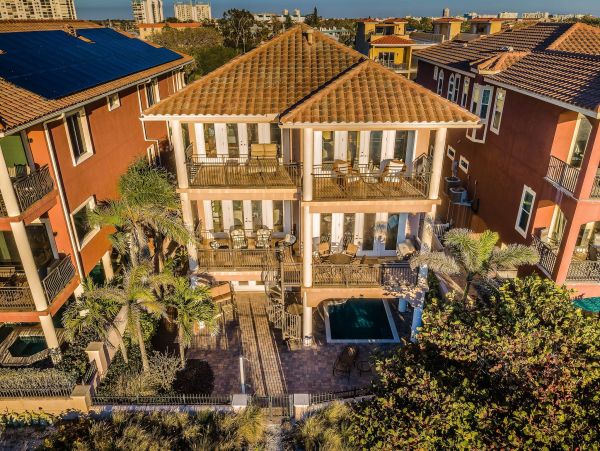Treasure Island Beachfront Vacation Rental Luxury 5-Bedroom Gulf Coast Home with Pool