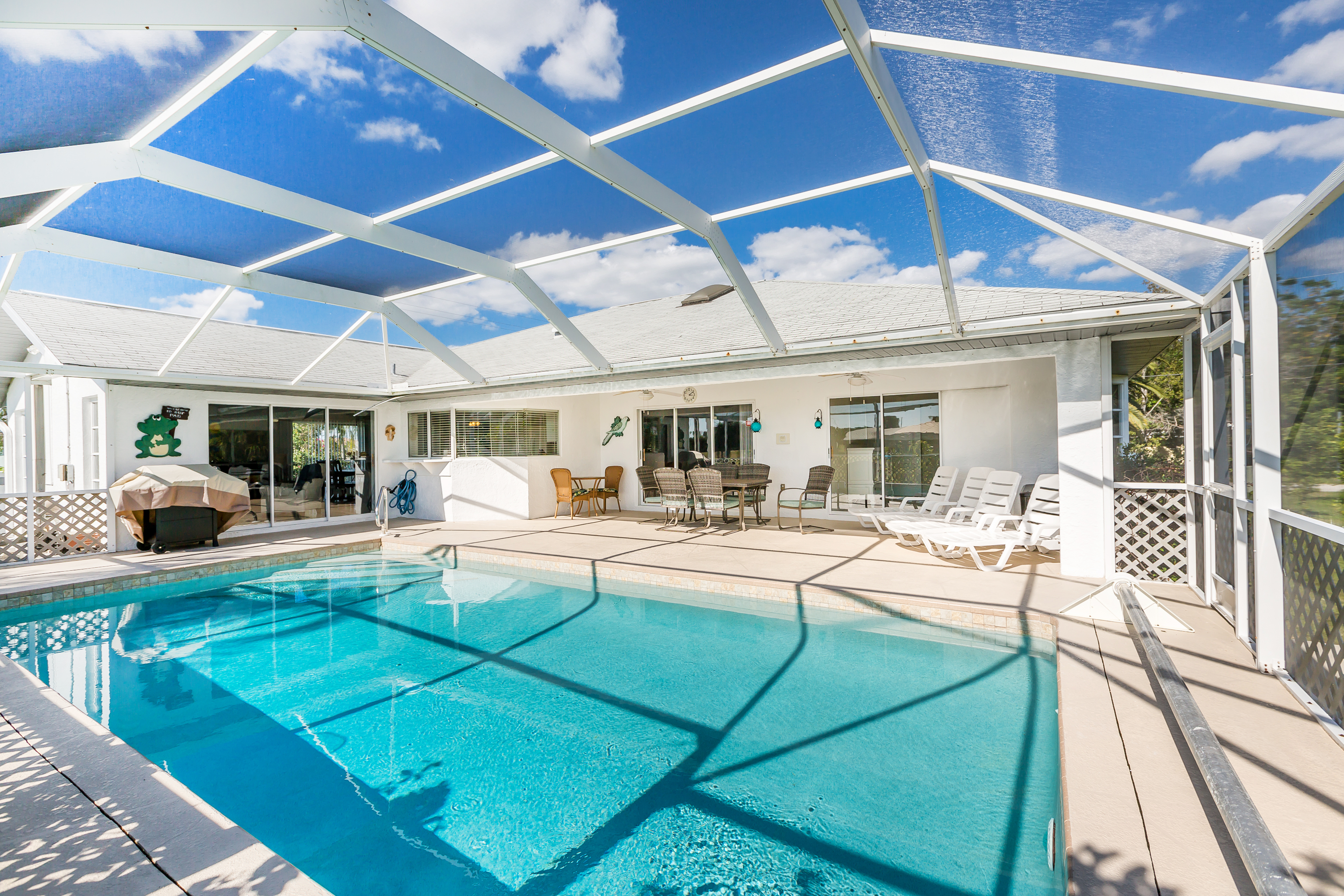 Spacious Canal View Home with 3 Bedrooms & Private Pool