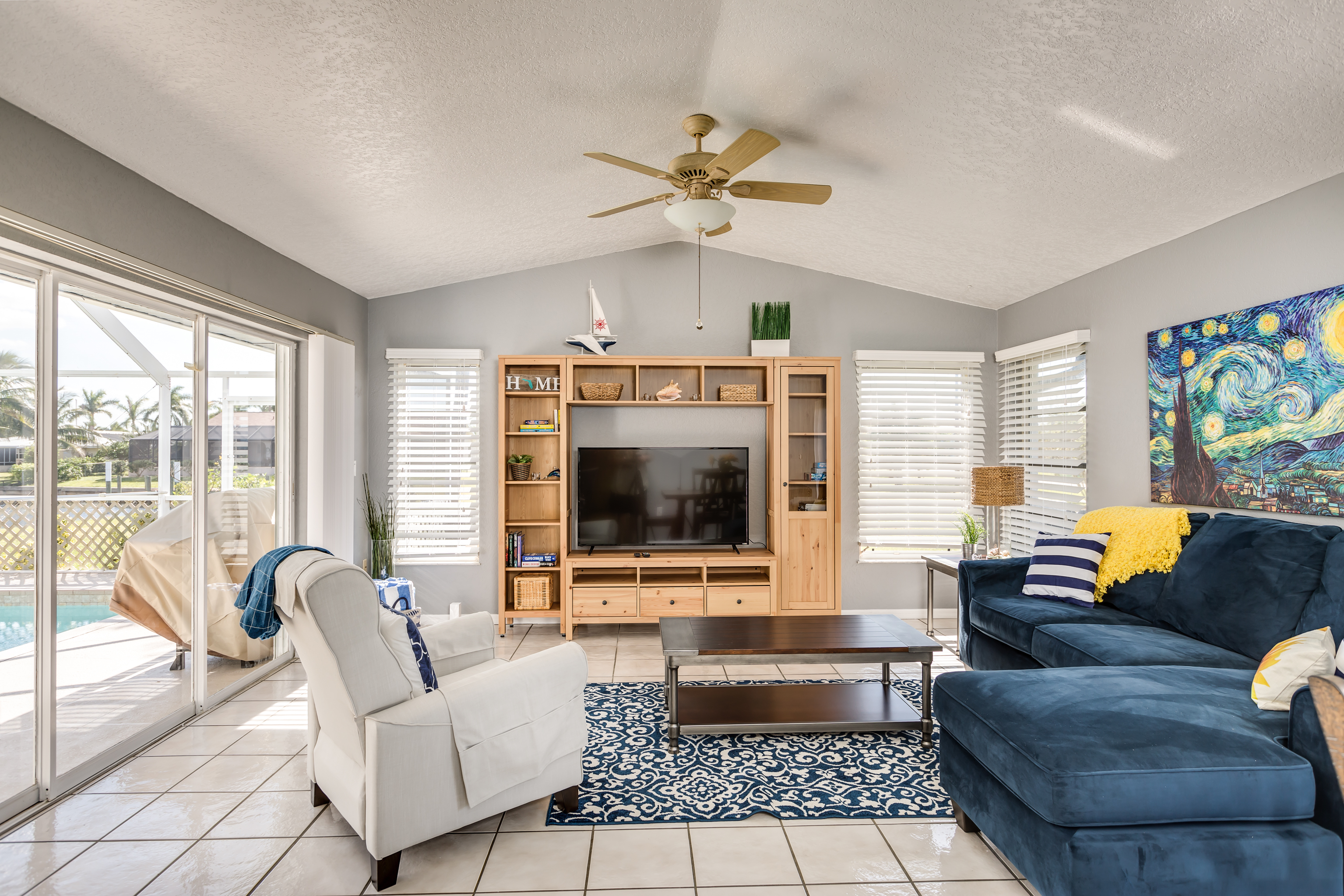 Spacious Canal View Home with 3 Bedrooms & Private Pool