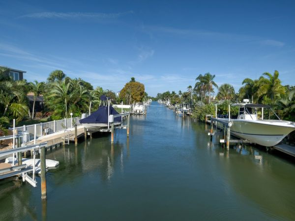 Beach Vacation Home in Anna Maria with Pool and Boat Dock