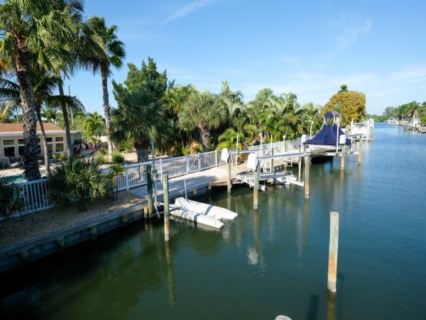 Beach Vacation Home in Anna Maria with Pool and Boat Dock