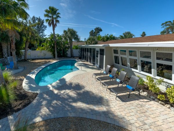 Beach Vacation Home in Anna Maria with Pool and Boat Dock