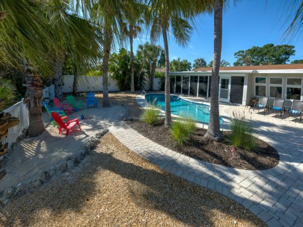 Beach Vacation Home in Anna Maria with Pool and Boat Dock