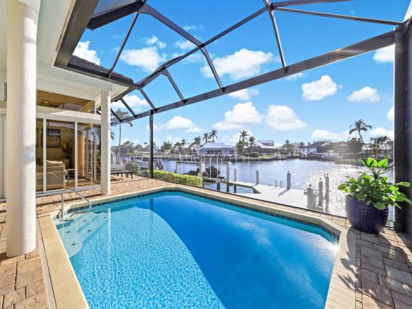 Canalfront Vacation Home in Marco Island with Pool Sleeps 6
