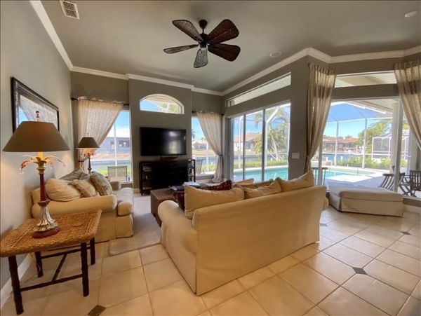 Marco Island Waterfront Home with 4 Bedrooms and Pool