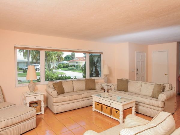 European Style Canal Front Home with Private Beach Access
