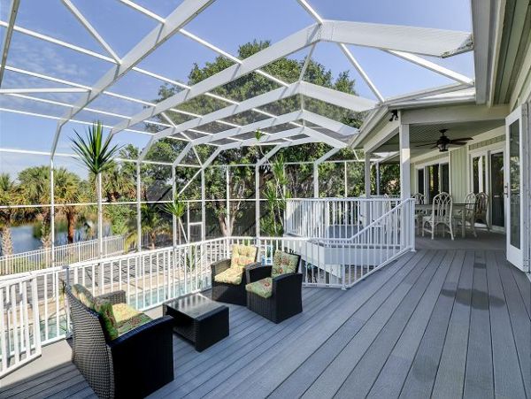 Sanibel Vacation Pool Home Three Bedroom Lake Views