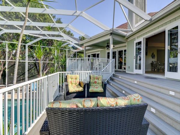 Sanibel Vacation Pool Home Three Bedroom Lake Views