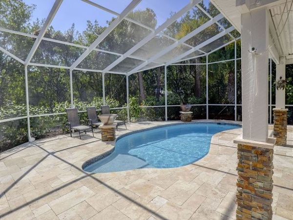 Short Walk to Beach Sanibel Vacation Pool Home Sleeps Six