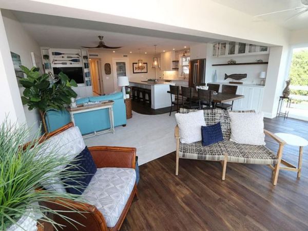 Beach Across the Street Vacation Condo with Pool & Boat Dock
