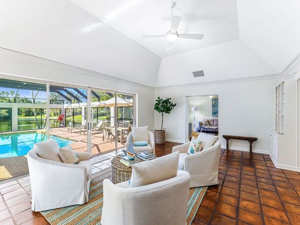 Naples Vacation Home with Pool Three Bedroom plus Den
