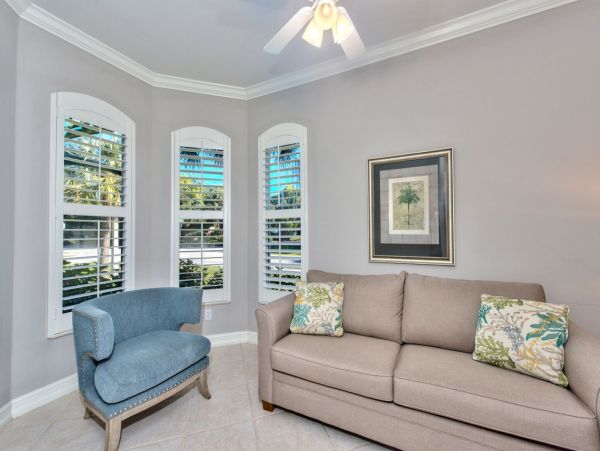 Walk to Vanderbilt Beach Three Bedrooms Plus Den Villa