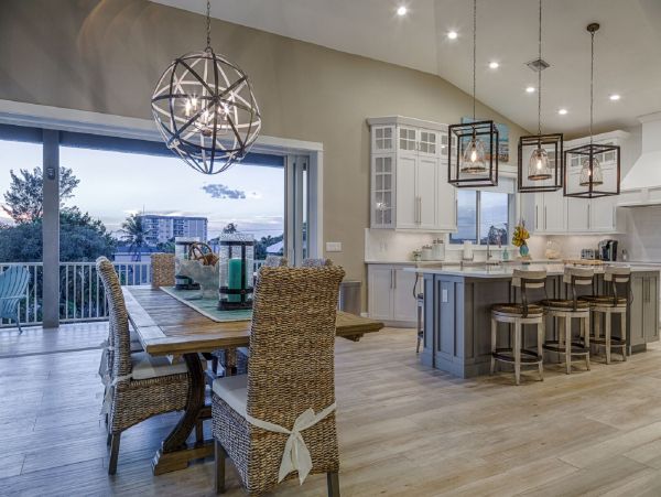 Fort Myers Beach Luxury Vacation Rental Florida Gulf Coast Canal front Home with Pool & Dock