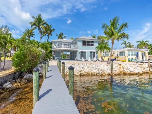 Key Colony Beach Three Bedroom Vacation Home with Bay Views