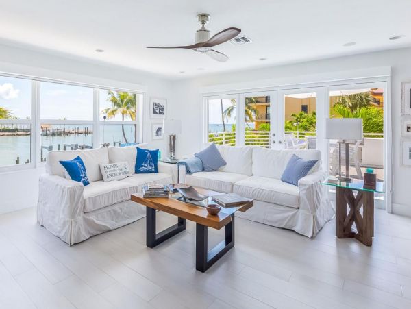 Key Colony Beach Three Bedroom Vacation Home with Bay Views