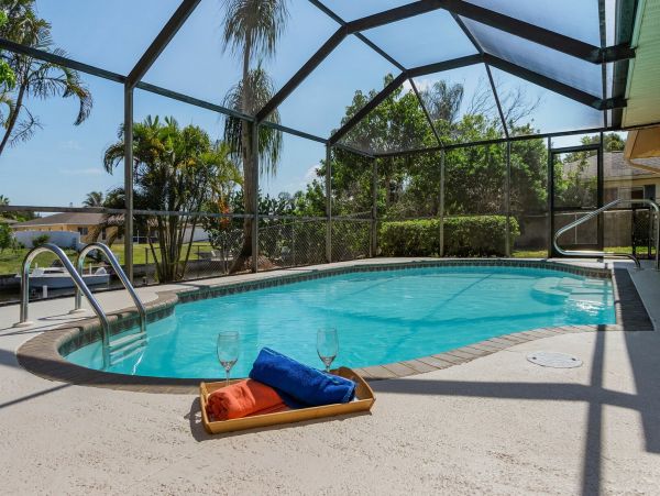Cape Coral Canal Front Three Bedroom Vacation Home