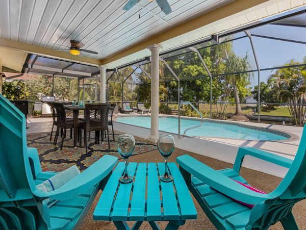 Cape Coral Canal Front Three Bedroom Vacation Home