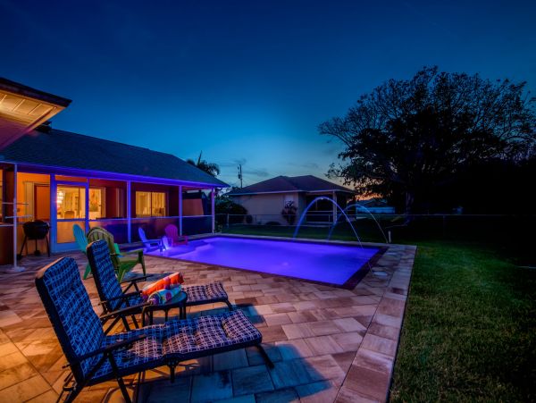 Cape Coral Three Bedroom Vacation Pool Home