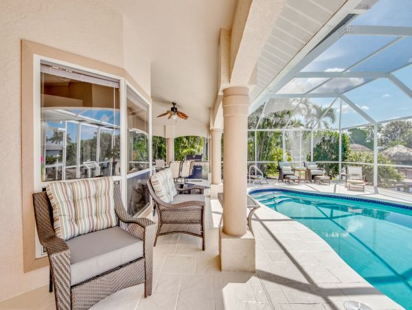 Canal Views Cape Coral Luxury Vacation Pool Home Sleeps 8
