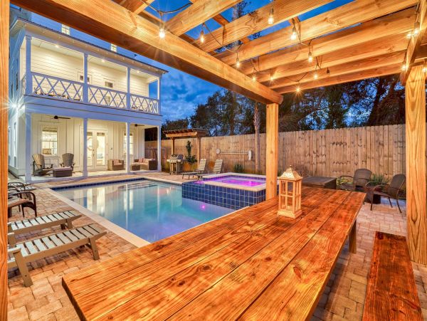 Destin Vacation Pool Home 6 Bedrooms Walk To Beach