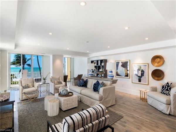Beach Front Luxury 3 Bedroom Condo in Naples Sleeps 8 Guests
