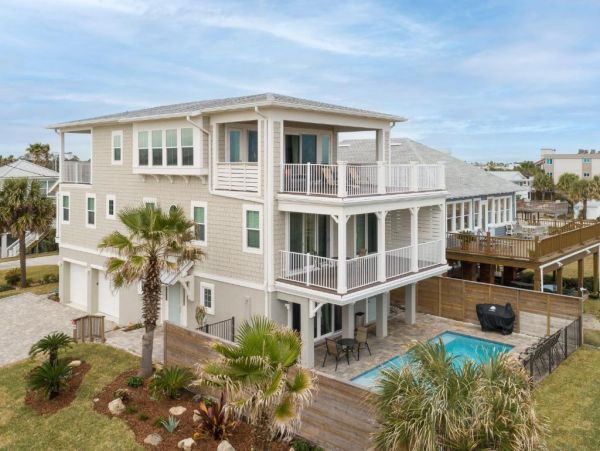 St. Augustine Oceanfront Vacation Rental | Luxury 5-Bedroom Beach Home with Pool