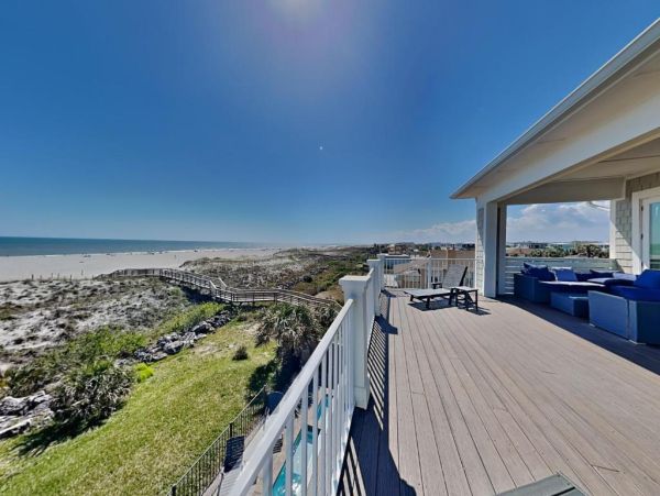 St. Augustine Oceanfront Vacation Rental | Luxury 5-Bedroom Beach Home with Pool