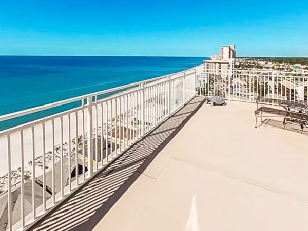 Panam City Beach Four Bedroom Vacation Condo with Panoramic Gulf View