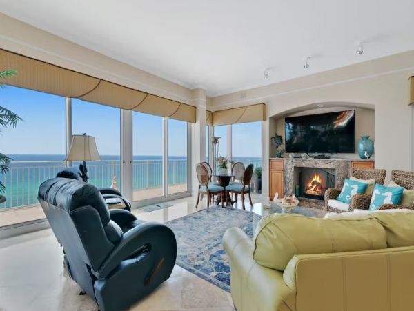 Panam City Beach Four Bedroom Vacation Condo with Panoramic Gulf View