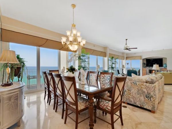 Panam City Beach Four Bedroom Vacation Condo with Panoramic Gulf View